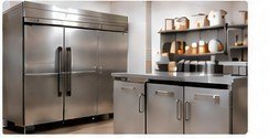 Commercial reach-in refrigerator and prep equipment
